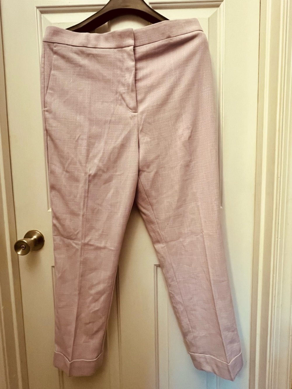 Ann Taylor Blush Cropped Tailored Pants